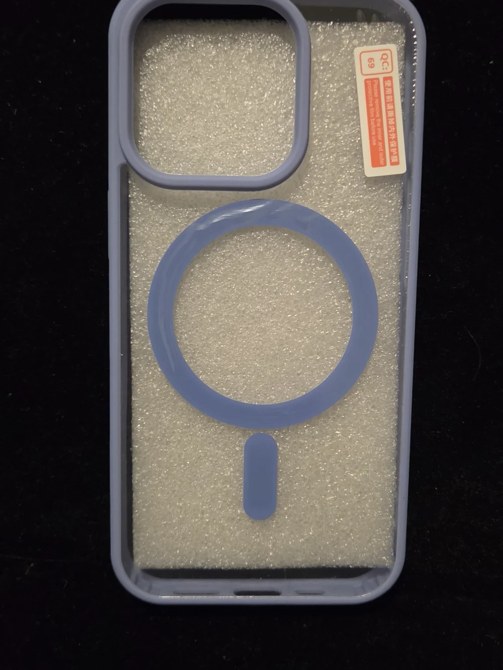 Slim MagSafe-Compatible Light Blue iPhone Case